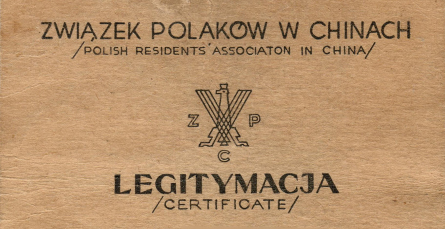 Polish residents' association in china ID CARD